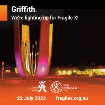 22 July : Australia Lights up for World Fragile X Day!